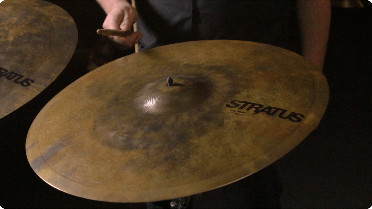 video showcasing stratus dry cymbals