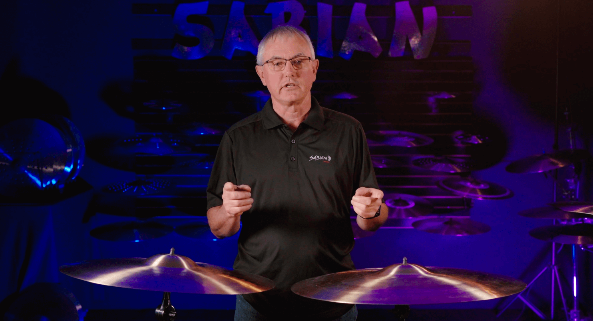 mark love discussing stratus cymbals