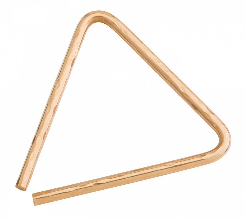 6” Hand Hammered B8 Bronze Triangle