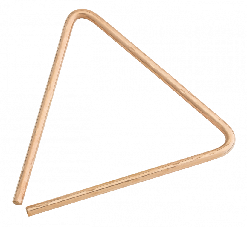 8” Hand Hammered B8 Bronze Triangle