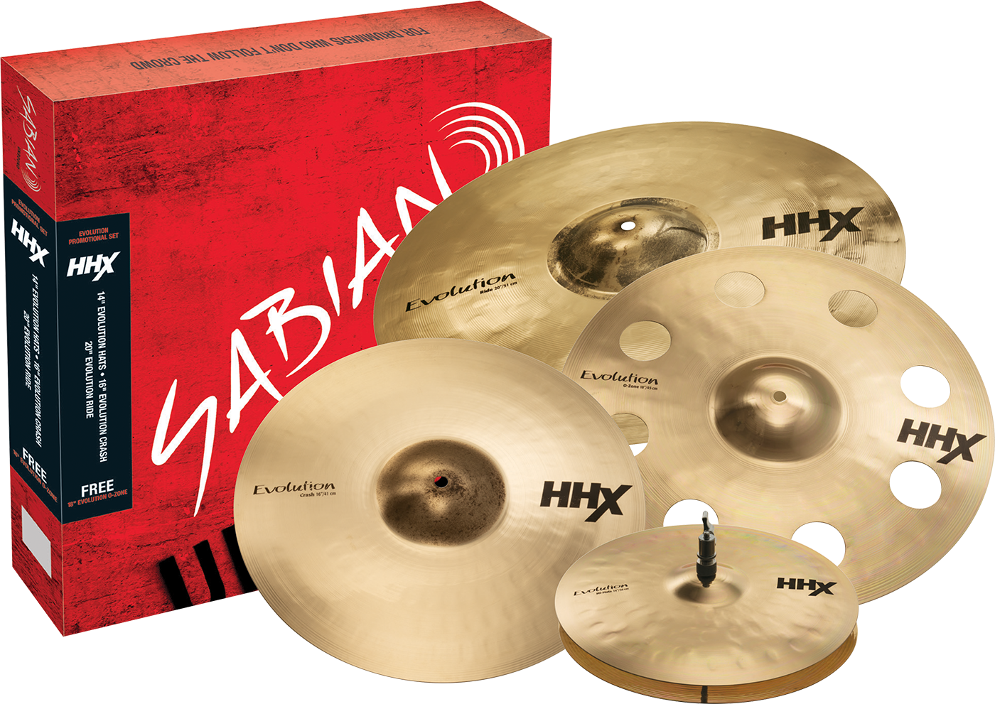 HHX Evolution Promotional Set - 15005XEBP - SABIAN Cymbals