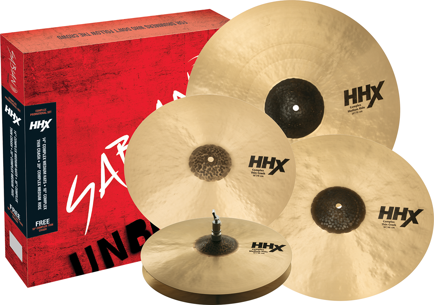 HHX Complex Promotional set - 15005XCNP - SABIAN Cymbals